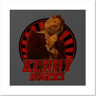 Retro Vintage Classic Kenny Rogers Posters and Art